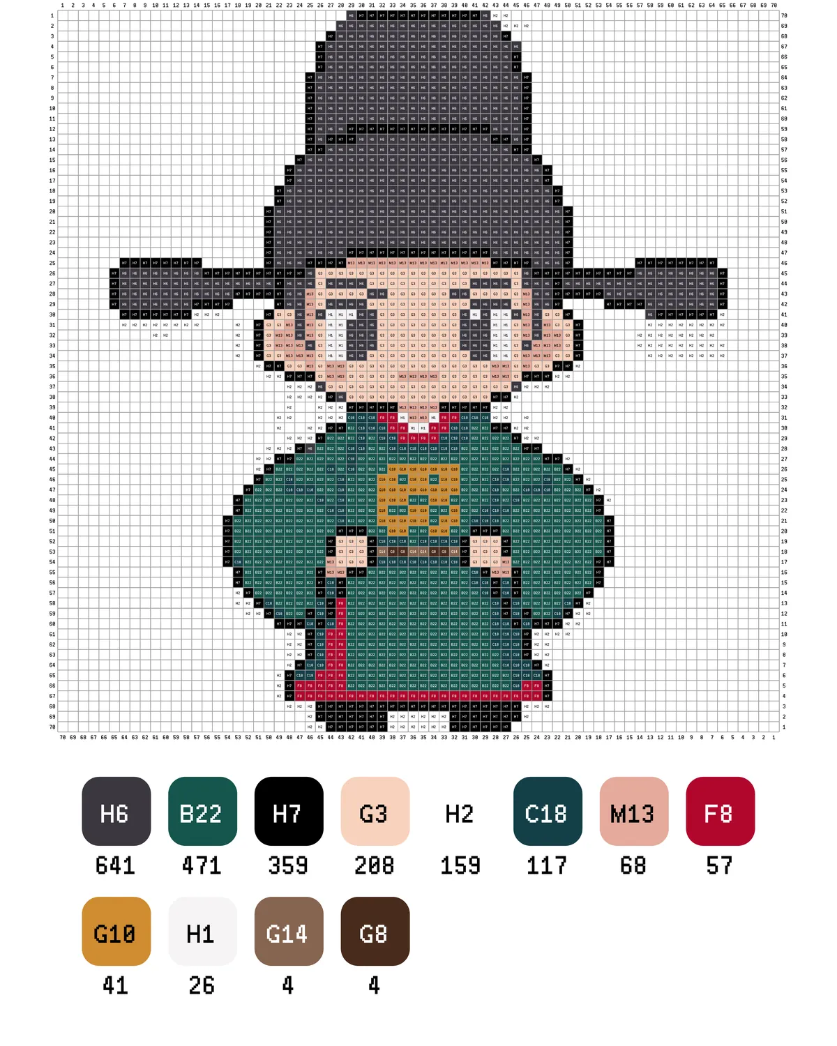 Zang Hai Fuse Bead Pattern