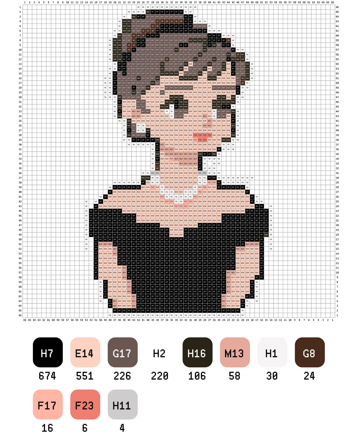 Audrey Hepburn Fuse Bead Pattern